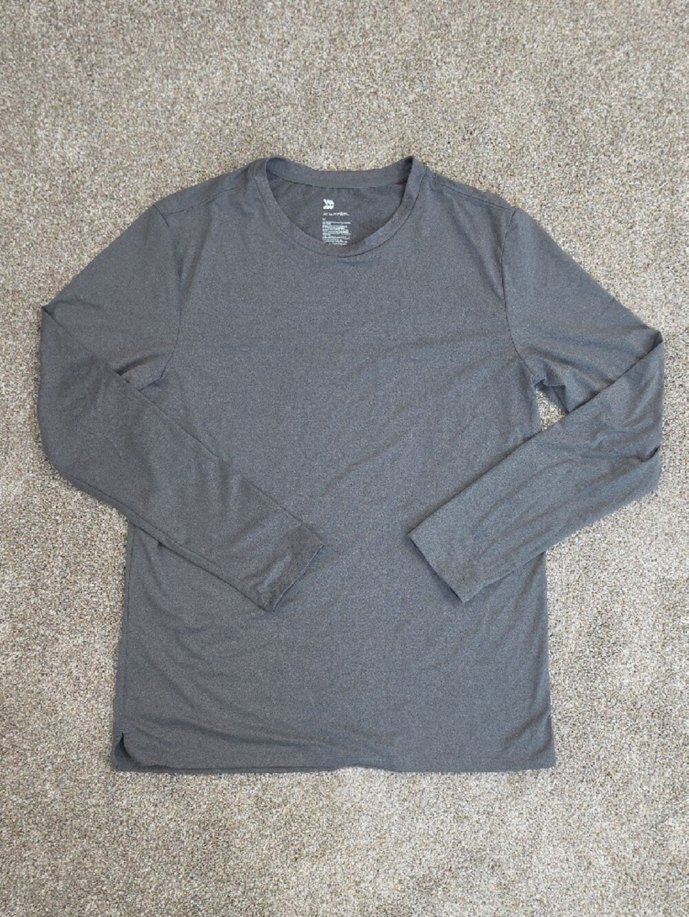 all in motion Men's Long Sleeve Crew Shirt - Charcoal Gray